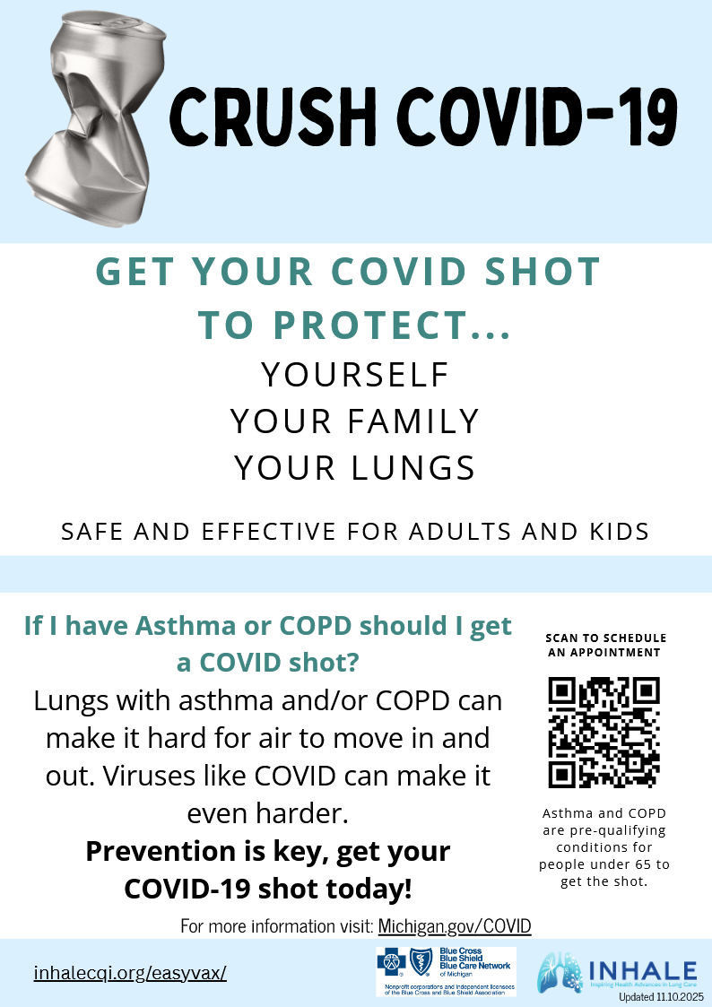 INHALE COVID Vaccine Information Flyer 2025