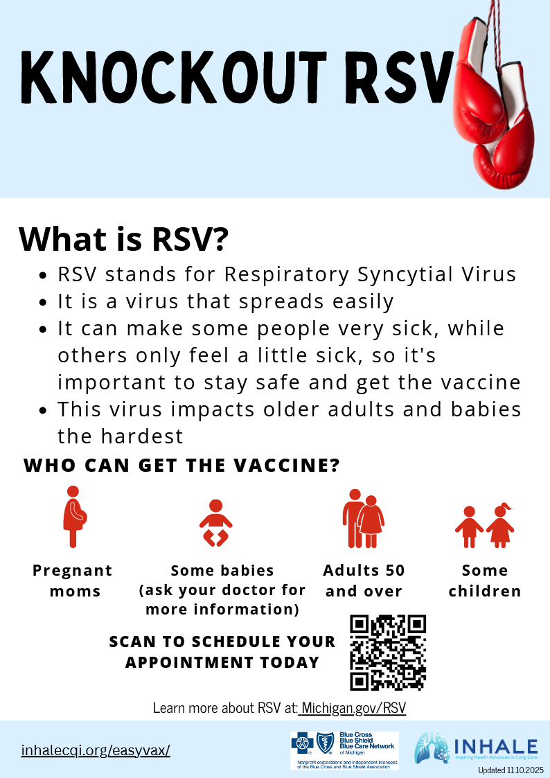 INHALE RSV Vaccine Information Flyer 2025