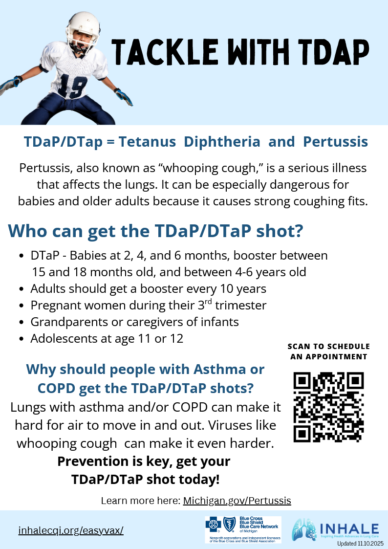 INHALE TDAP Vaccine Information Flyer