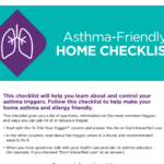 Asthma Triggers Home Checklist (AAFA)