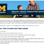 Tobacco Cessation Helpful Hints (Michigan Medicine, Tobacco Cessation Services)