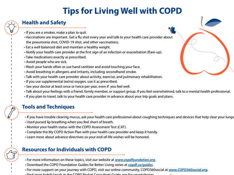 Tips For Healthy Living (COPD Foundation)