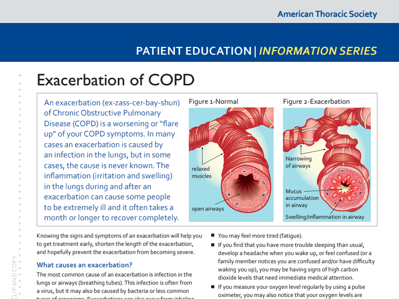 COPD Exacerbations (ATS, 2018)