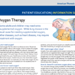 Oxygen Therapy (ATS, 2020)
