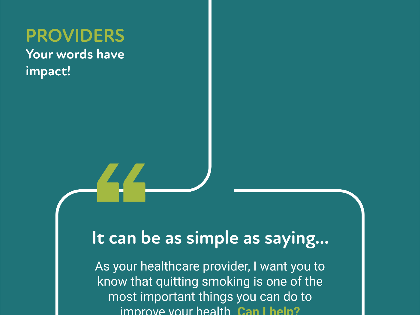 Providers - Your Words Have Impact TC Poster