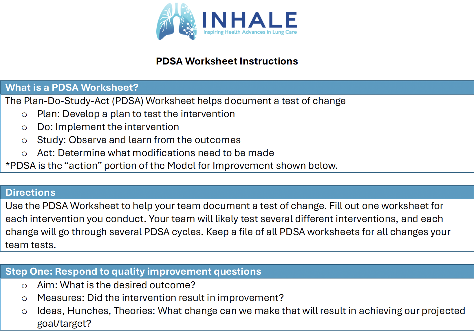 Pdsa Insurance Form.pdf PDSA – INHALE