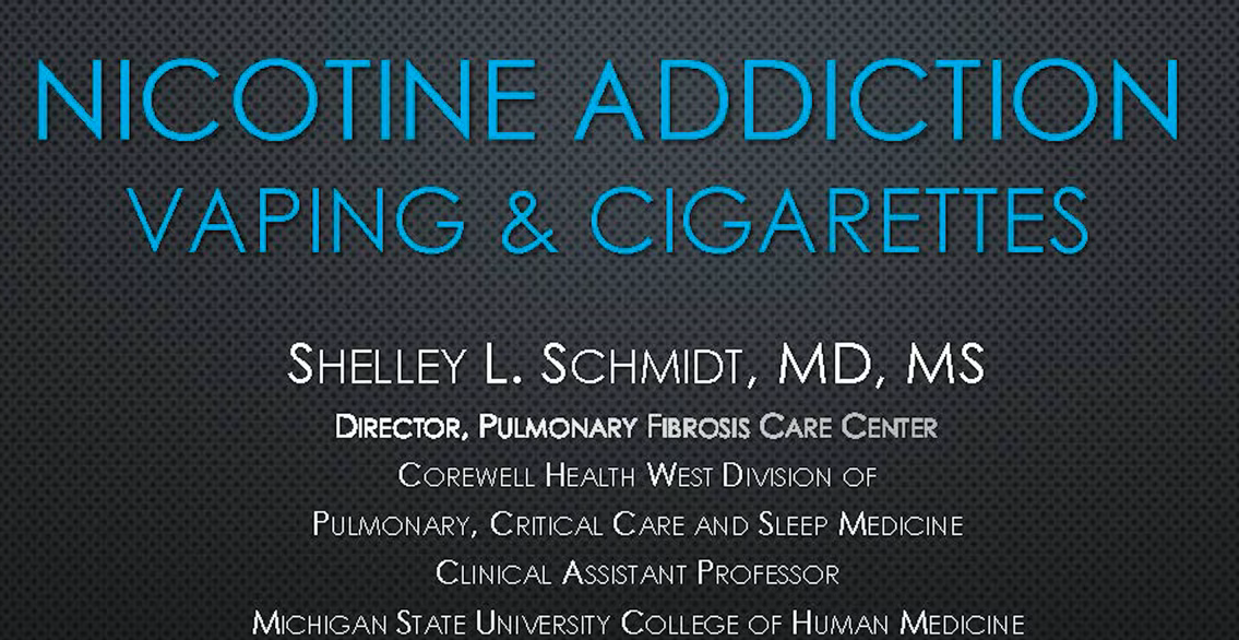 The Danger of Nicotine and Vaping - Patient video