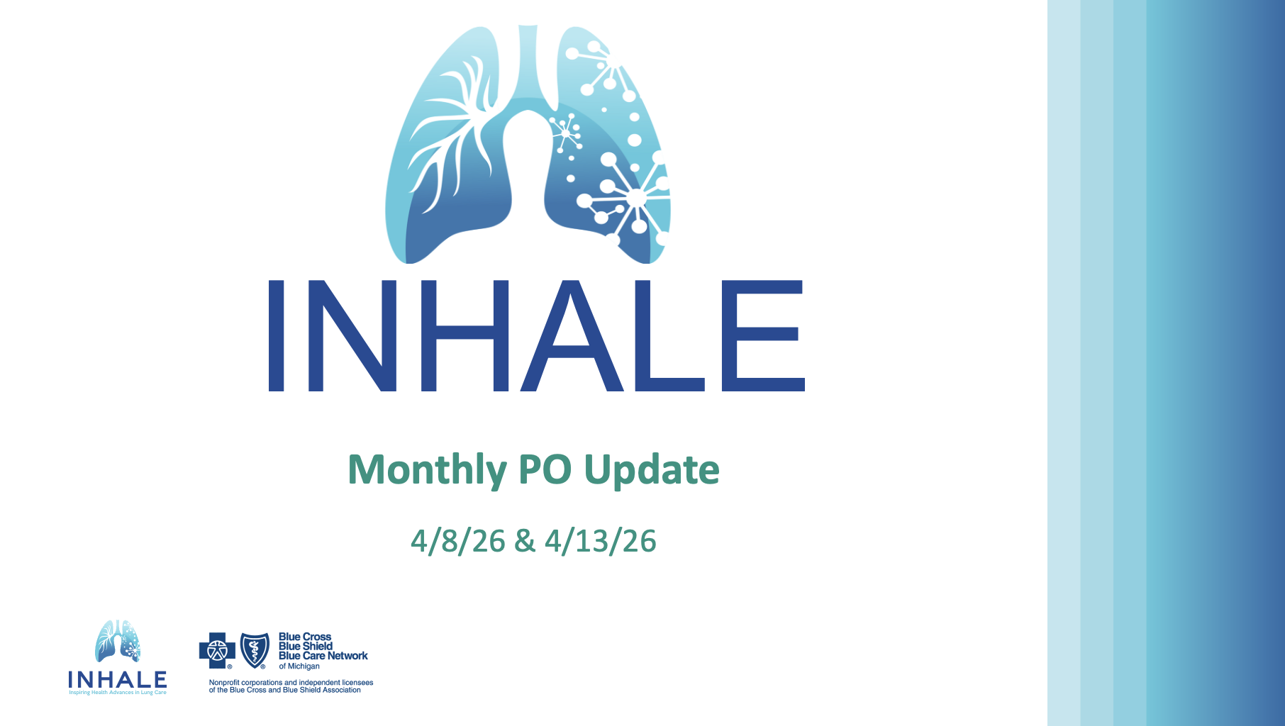 INHALE PO Monthly - April 2026