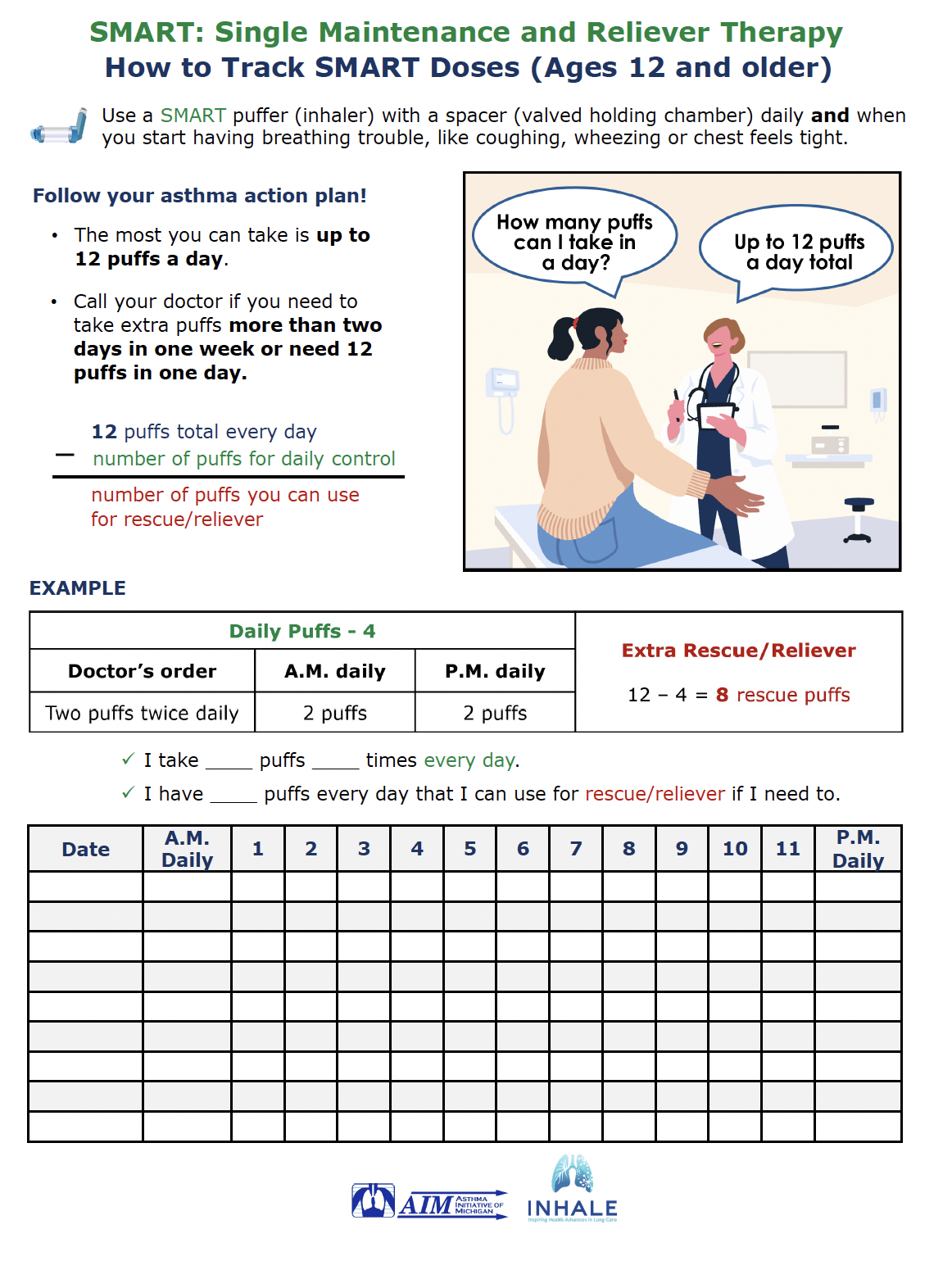How to Track SMART Doses (Ages 12 and older)