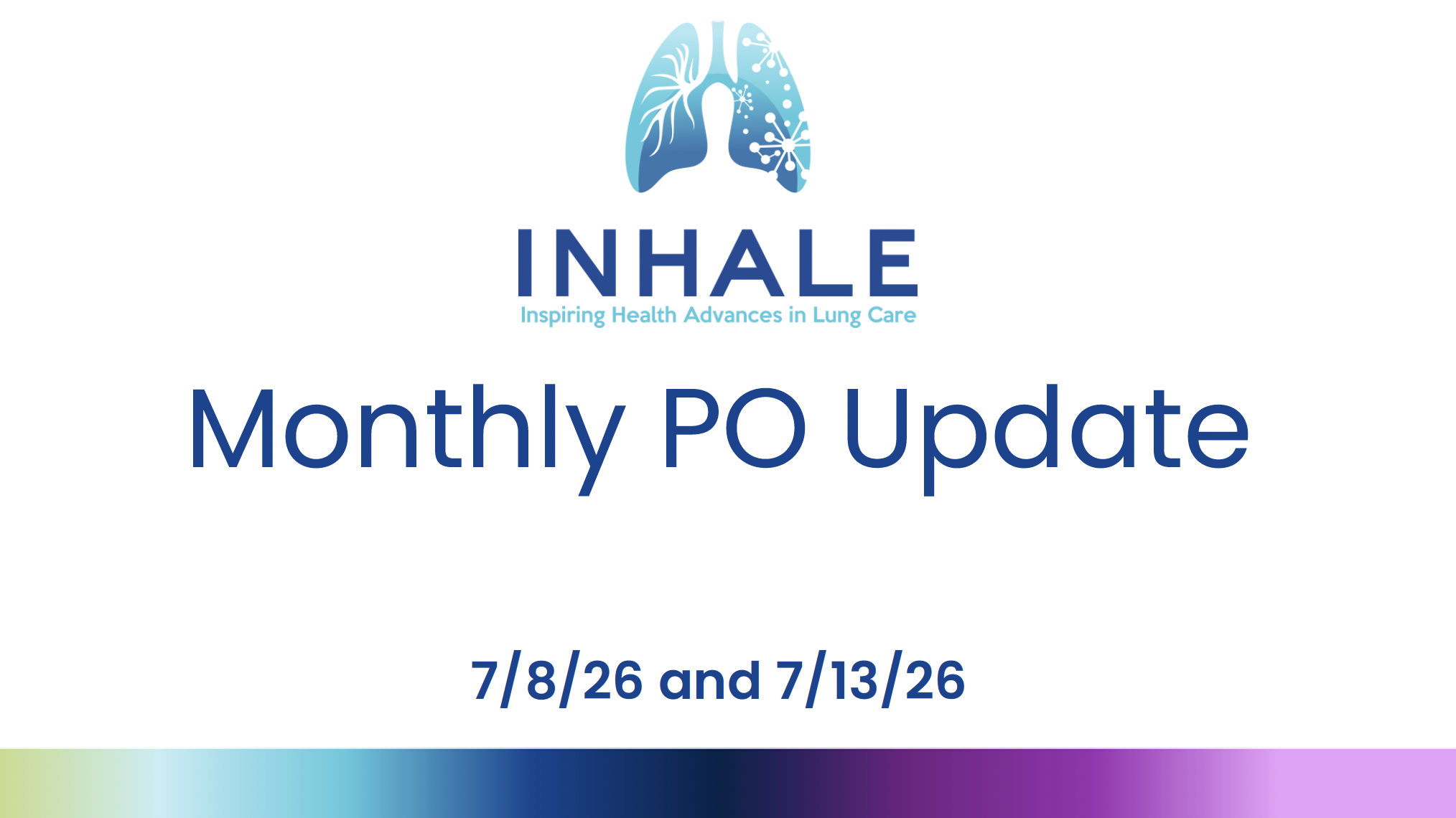INHALE PO Monthly July 2026